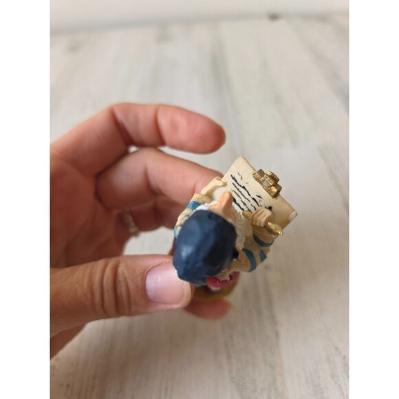 Vintage elf clipboard list figurine village Xmas decor - Picture 7 of 10